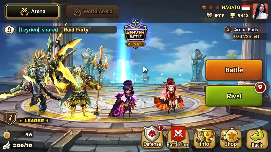 Summoners War: Sky Arena Accounts ASIA Lv100|1 LD[JAGER]|53 Total NB5[Gandalf,Legola image 3