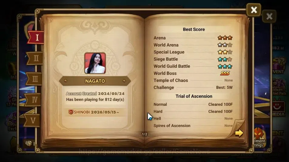 Summoners War: Sky Arena Accounts ASIA Lv100|1 LD[JAGER]|53 Total NB5[Gandalf,Legola image 5