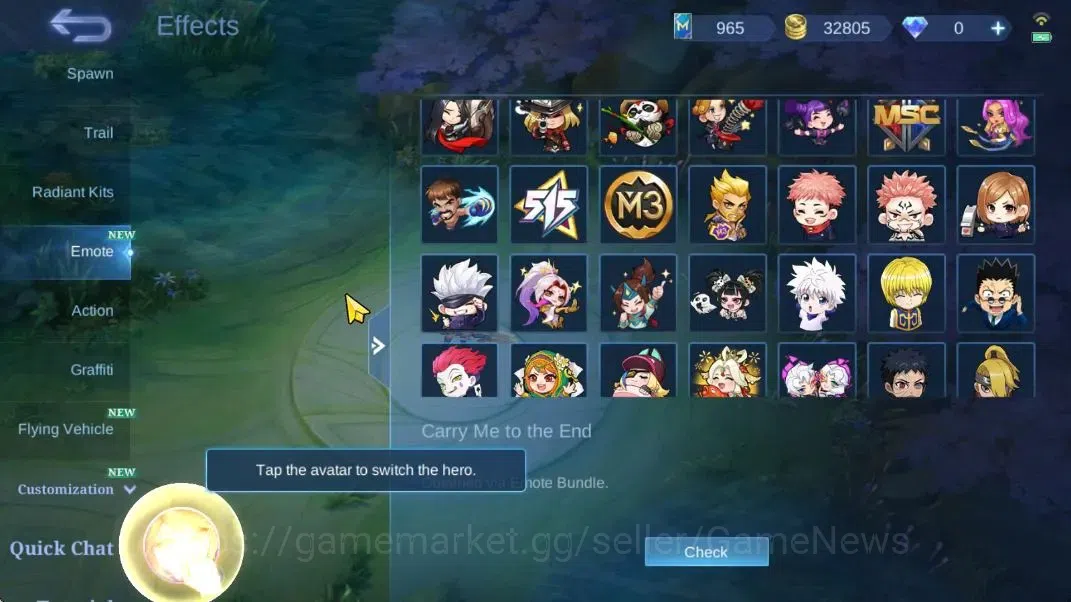 Mobile Legends: Bang Bang Accounts Hero 86|Skin 158|CC Nata,LB[Alucard,Granger],M Ser image 15