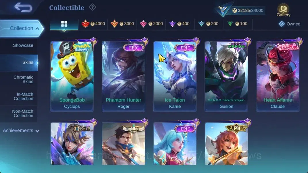 Mobile Legends: Bang Bang Accounts Hero 86|Skin 158|CC Nata,LB[Alucard,Granger],M Ser image 7
