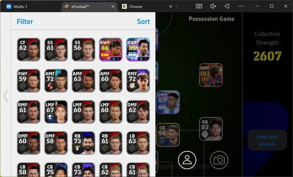 eFootball Accounts Mobile|PW 2607| Starter |Bigtime Yamal|Showtime Me image 2