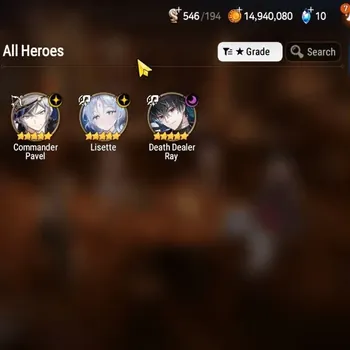 Epic Seven Accounts High-End GLOBAL UnVerif|New Era| 3 ML(Lisette,DD Ray,Command Pavel)+TA Coli,Sigret,Etc|4,6k