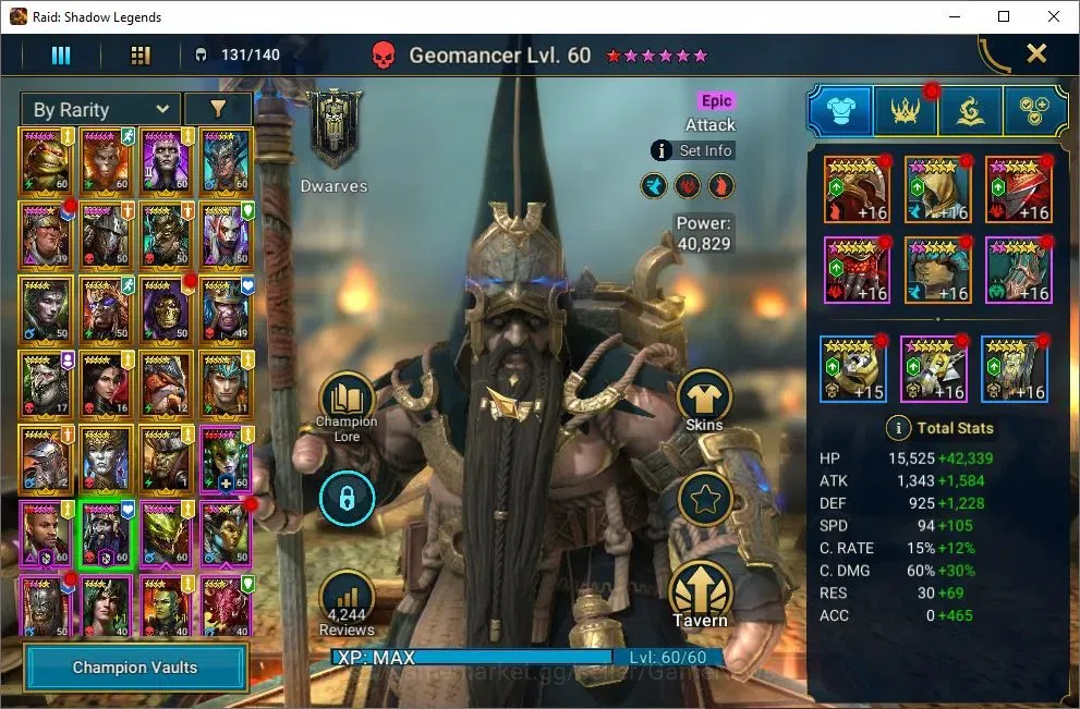 Raid: Shadow Legends Accounts Lv55 1,1M Power|1 Mythic(SS Galathir)+26Legend(Ezi image 12