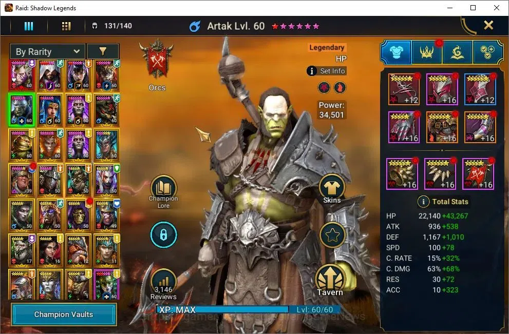Raid: Shadow Legends Accounts Lv55 1,1M Power|1 Mythic(SS Galathir)+26Legend(Ezi image 6