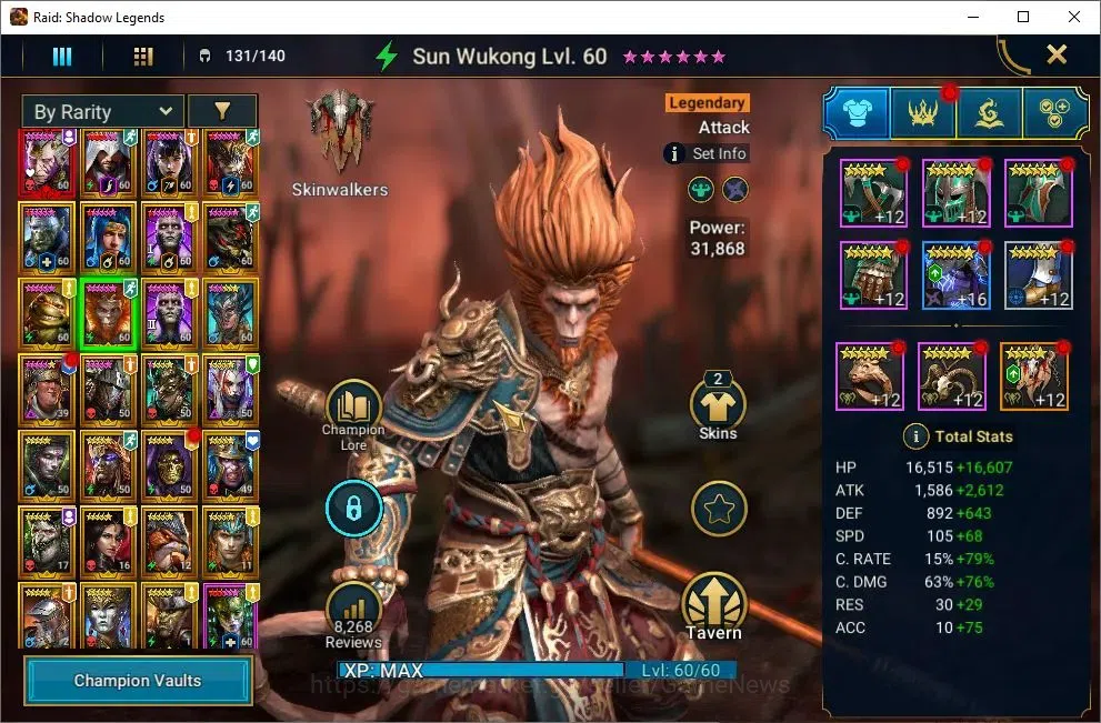 Raid: Shadow Legends Accounts Lv55 1,1M Power|1 Mythic(SS Galathir)+26Legend(Ezi image 9