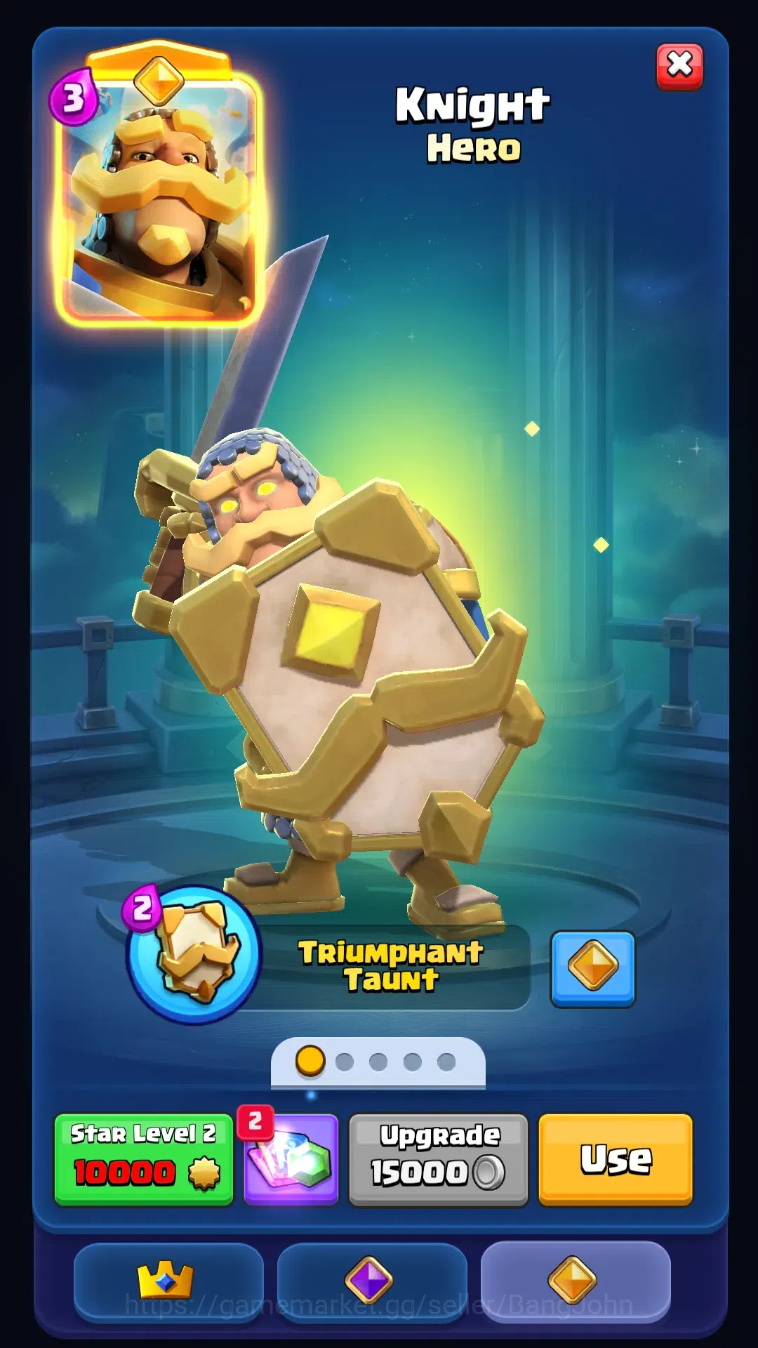 Clash Royale Accounts Others Trophy 4640 | Card 87 | Evo Archer | Hero Bowler, Knight | Tower Troops 3/4 | Ready to play 2