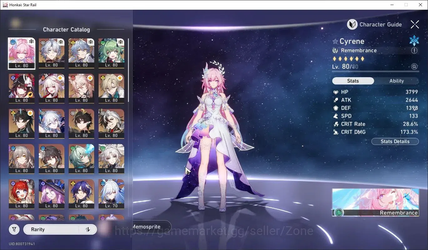 Honkai Star Rail Accounts ASIA|TL 70 End-Game|Cyrene E0S1 + Archer Collab + image 2