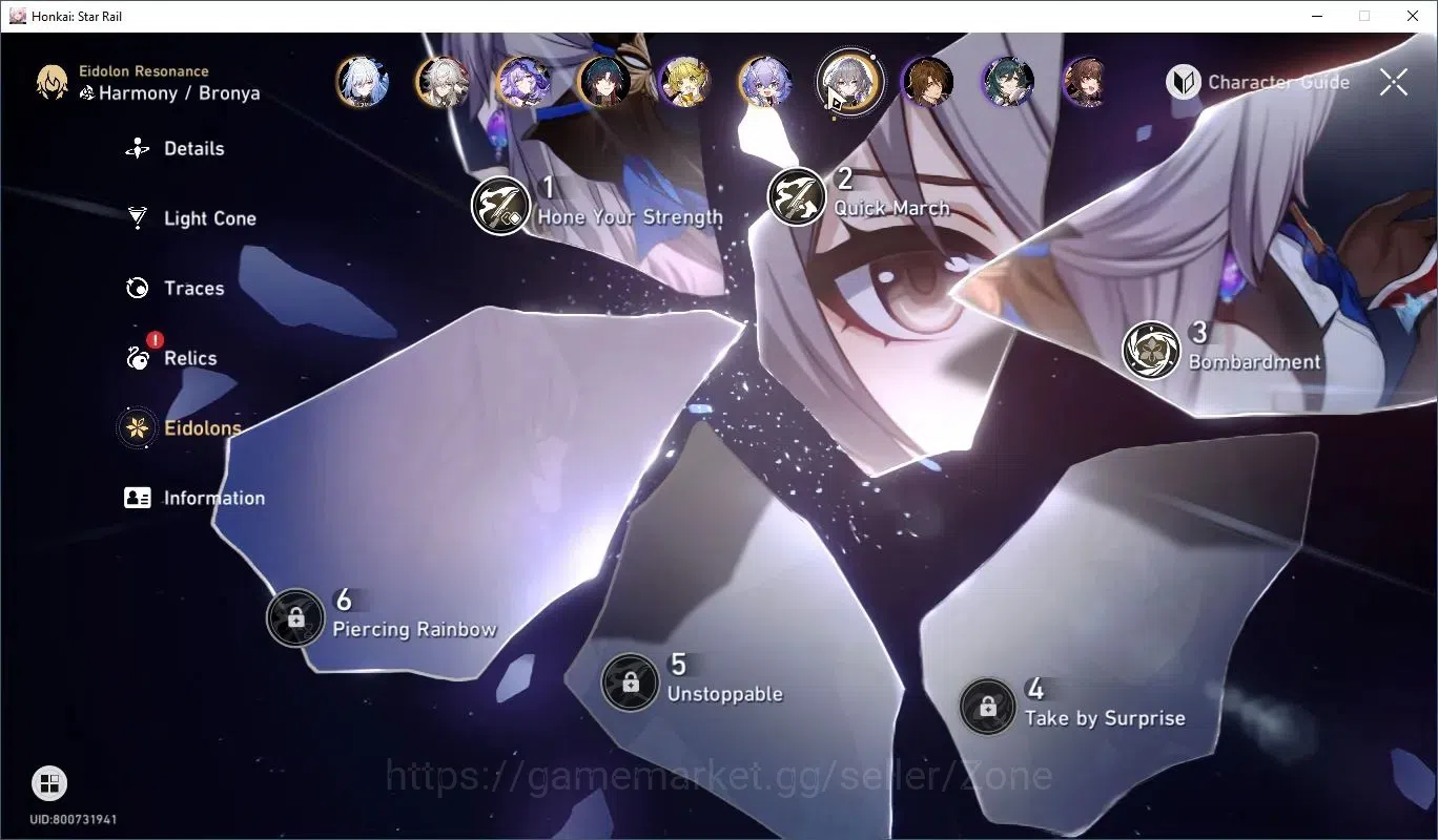 Honkai Star Rail Accounts ASIA|TL 70 End-Game|Cyrene E0S1 + Archer Collab + image 6
