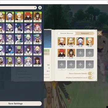 Genshin Impact Accounts Others Asia|AR 51|2 Limited (Kazuha)+Sign,Xilonen + 3 Char Standard (Diluc,Qiqi,Dehya)|Rate On|Male