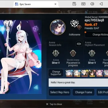 Epic Seven Accounts Starter Global unverif|starter|8ML(Zio,Tidal elvira,harsetti,Melona,Etc)Limited char|PoH+Bless