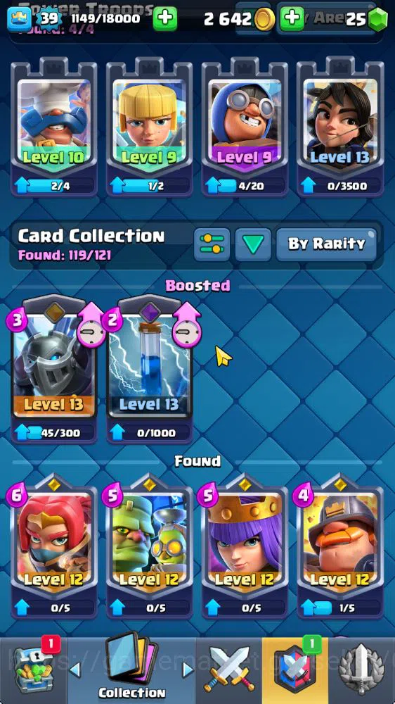 Clash Royale Accounts Midgame Lv 39|Trophy 7032|KTL 13|Limited Skin|Card 119| 1 Hero 14 EVO 6 Champ 21 Legedary 33 Epic 30 13