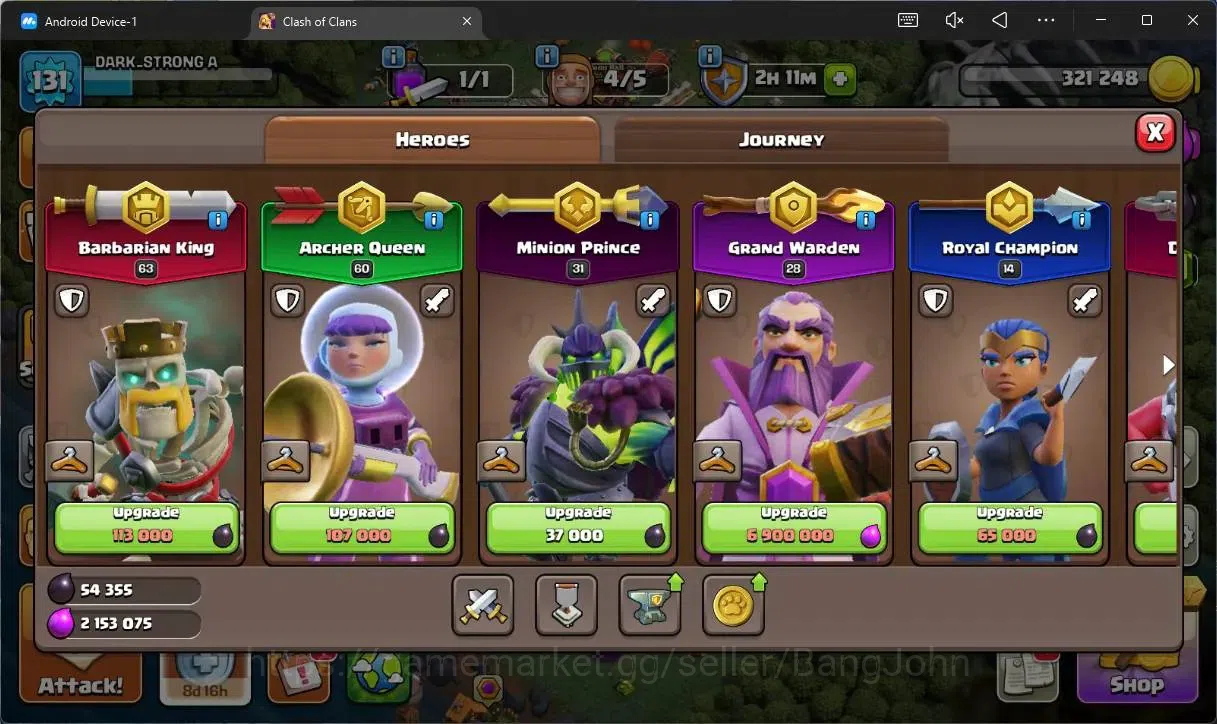 Clash of Clans Accounts Global |TH15–BH10|LVL 131|HH 9|BK63,AQ60,MP31,GW28 image 10
