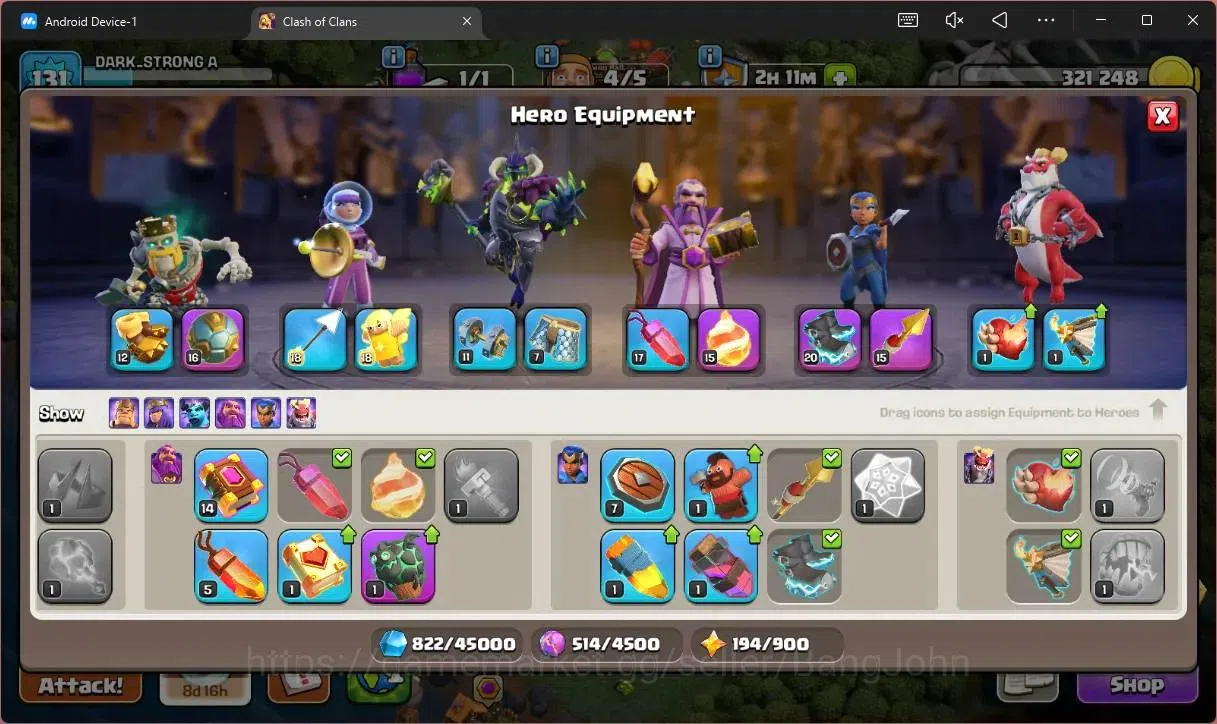 Clash of Clans Accounts Global |TH15–BH10|LVL 131|HH 9|BK63,AQ60,MP31,GW28 image 13
