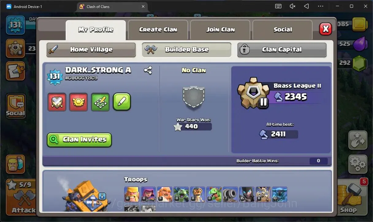 Clash of Clans Accounts Global |TH15–BH10|LVL 131|HH 9|BK63,AQ60,MP31,GW28 image 19