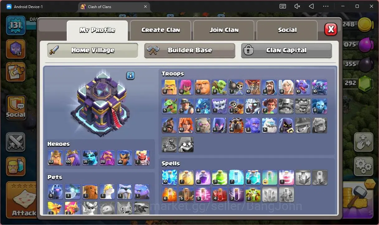 Clash of Clans Accounts Global |TH15–BH10|LVL 131|HH 9|BK63,AQ60,MP31,GW28 image 2