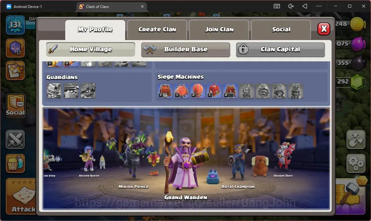 Clash of Clans Accounts Global |TH15–BH10|LVL 131|HH 9|BK63,AQ60,MP31,GW28 image 3