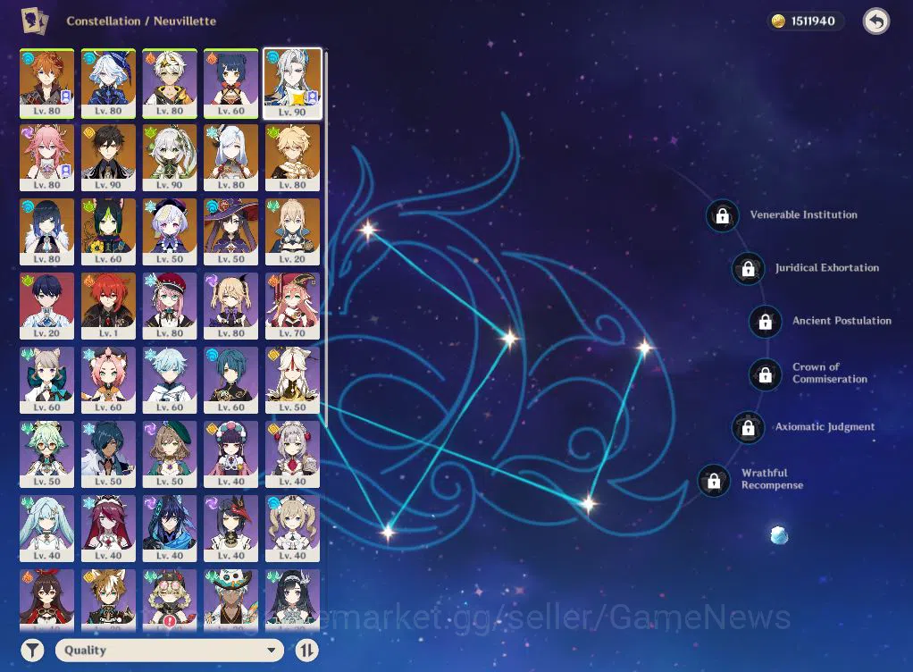 Genshin Impact Accounts ASIA|AR57|PremTeam Neuvillette|8Limited+2(*5Weapon image 3