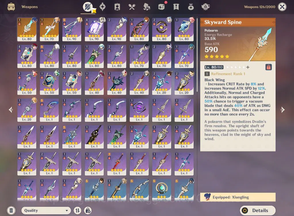 Genshin Impact Accounts ASIA|AR57|PremTeam Neuvillette|8Limited+2(*5Weapon image 8