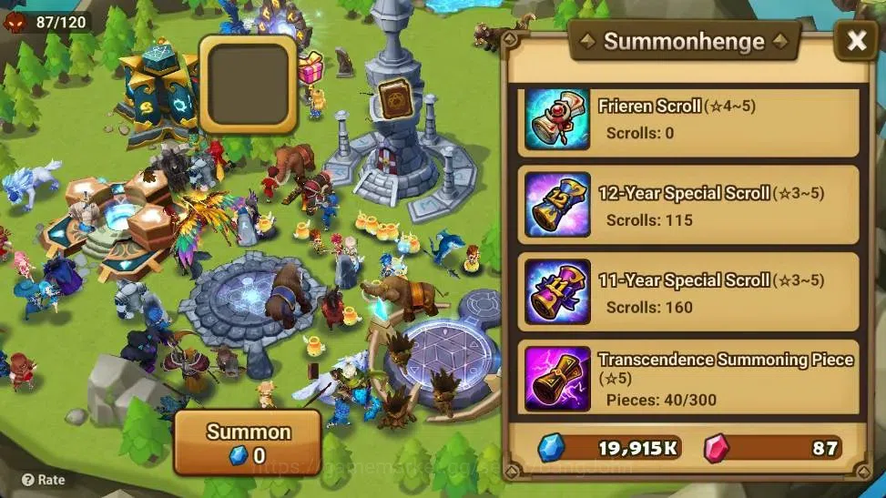 Summoners War: Sky Arena Accounts Starter GLOBAL | NB 5 TESHAR,Starter Gacha 115 12Y+160 11Y Scrool, 3 Legendary All 3
