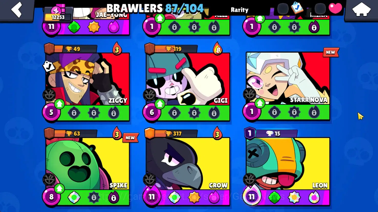 Brawl Stars Accounts 12253 Trophy|87 Brawlers 16 Max|180 Skin|HyperC(Manga Kenji,S Poco),5 Legend,15 Myth,47 Epic,Etc|15k 10