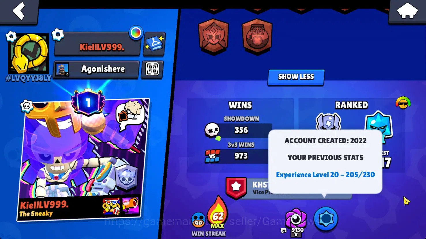 Brawl Stars Accounts 12253 Trophy|87 Brawlers 16 Max|180 Skin|HyperC(Manga Kenji,S Poco),5 Legend,15 Myth,47 Epic,Etc|15k 3