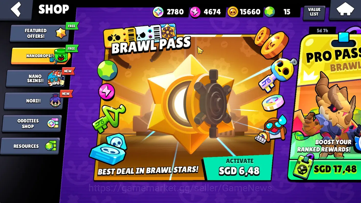 Brawl Stars Accounts 12253 Trophy|87 Brawlers 16 Max|180 Skin|HyperC(Manga Kenji,S Poco),5 Legend,15 Myth,47 Epic,Etc|15k 5