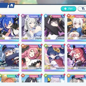 Stella Sora Accounts Global Lv 40|12 SSR 5 Limited|(Shia T1,Otoha T2,Chitose,Fuyuka,Firenze)|18 SSR Disc|10K SDust,11K GD,29