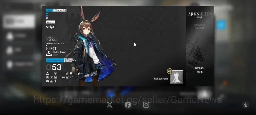 Arknights Accounts Lv 31| 53 OP+1 Skin | 3,9K Orundum 40 Originium | image 3