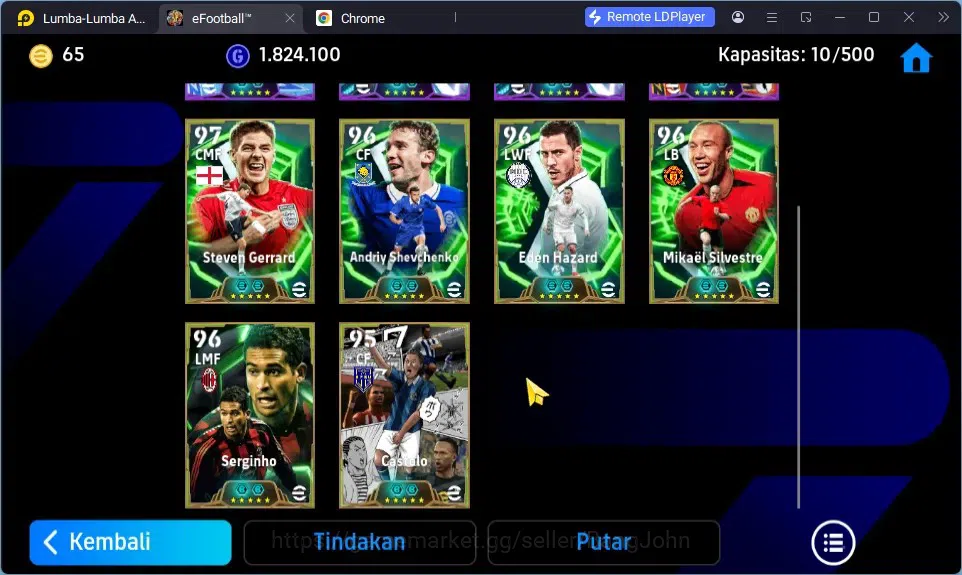eFootball Accounts Mobile|PW 3148|Epic Gerrard,Shevchenko,Hazzard,Sil image 2