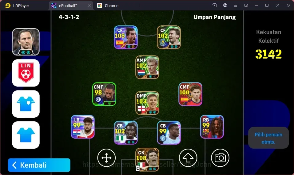 eFootball Accounts High-End Android|PW 3142|BigT Gianluigi,ShwT FTorres,ShwT Lamine,Epic Gerrard,Epic Bergkamp,Epic 1