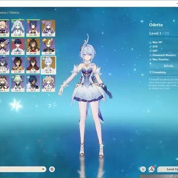 Genshin Impact Accounts Starter ASIA|Starter AR 30|1 limited Odette+ChrSTD(Barbara,Keqing,Jean,ETC)|MC Female|Mondstadt 76