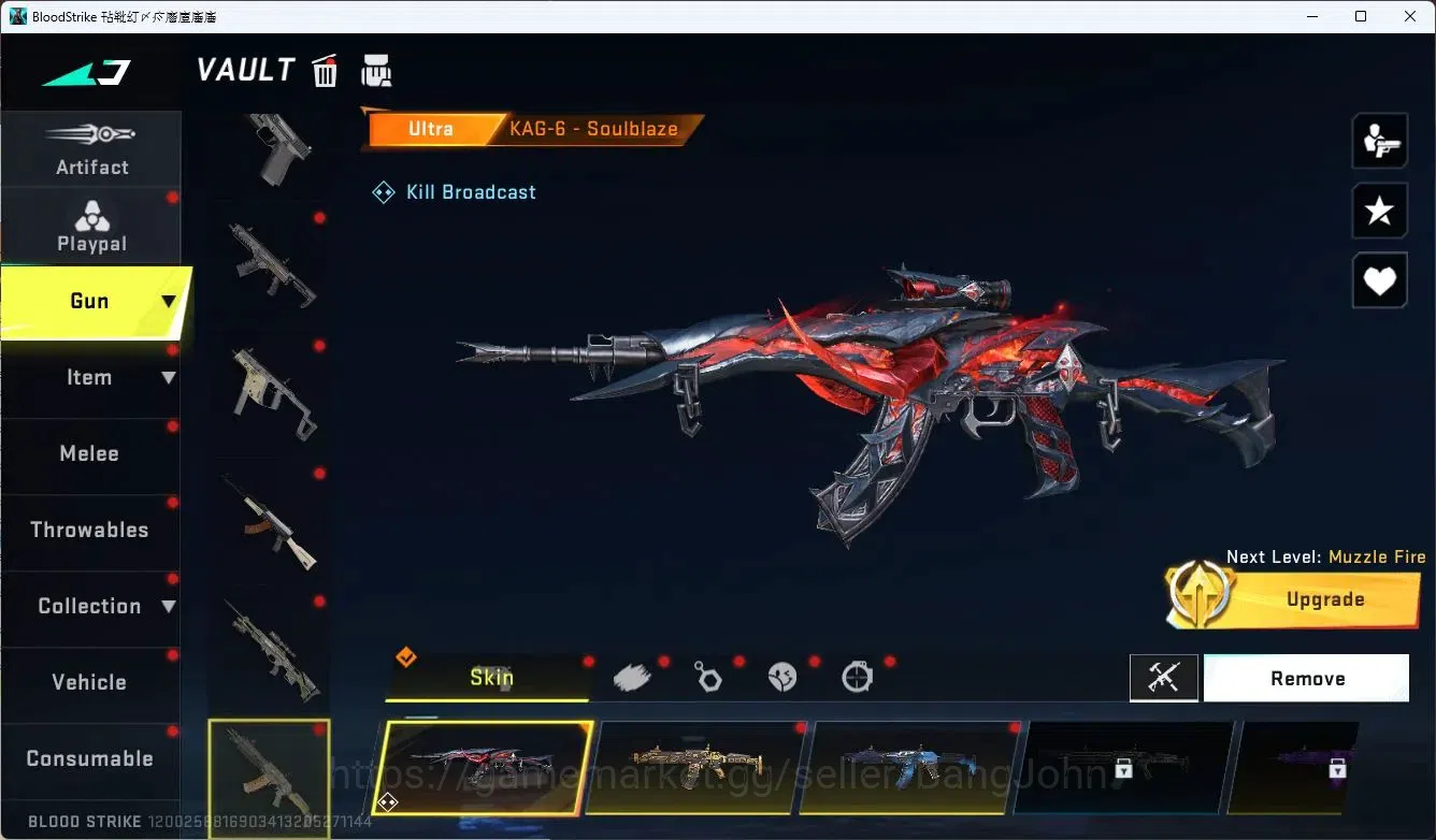 Blood Strike Accounts ASIA |1 Eternal QBZ95-Whisper |2 Collab AOT: KAG-6 image 9