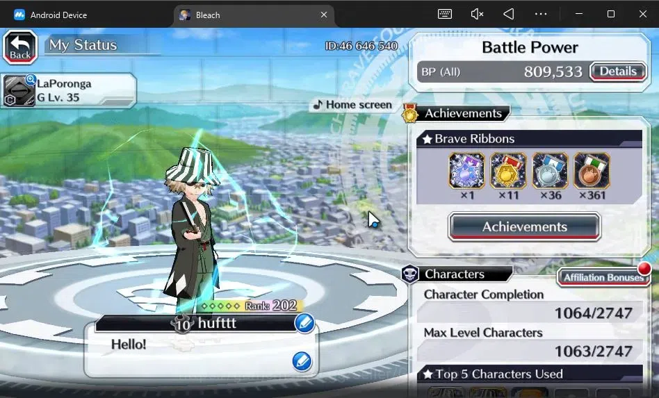 Bleach: Brave Souls Accounts [GLOBAL]54K Orb|2 New Ichigo Renewed,Byakuya Renew image 2