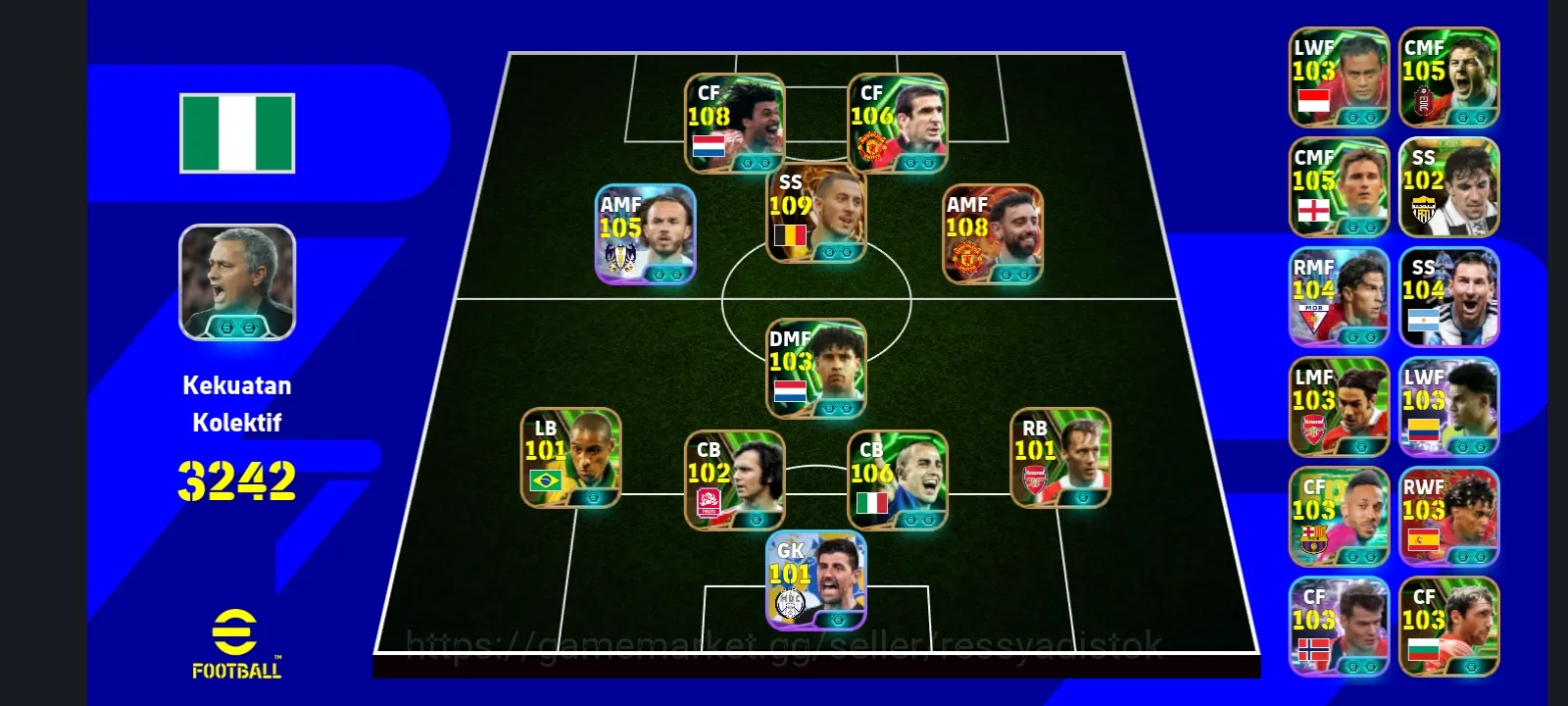 eFootball Accounts Legends & Iconic Players EFOOTBALL COLECTIVE 3242+ | 5 MANAGER BOOSTER,READY TO PLAY,GG SQUAD,MANY CARD 1