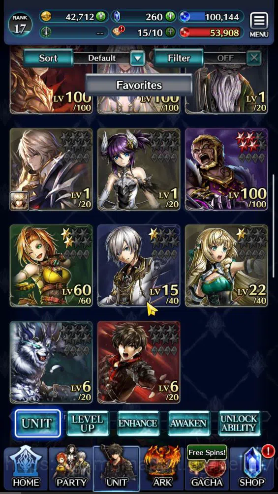 Last Cloudia Accounts GLOBAL|Rank 17|Top Tier Unit [DL Balezar,Emperor L image 2