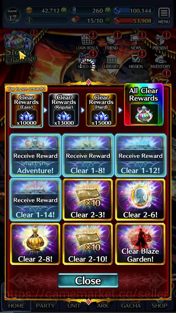 Last Cloudia Accounts GLOBAL|Rank 17|Top Tier Unit [DL Balezar,Emperor L image 3