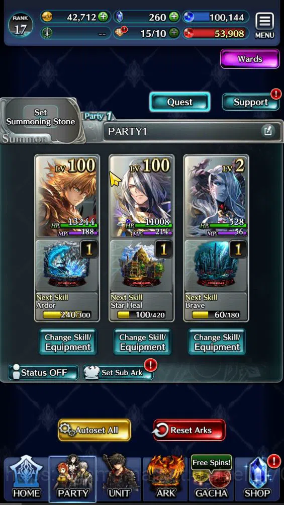 Last Cloudia Accounts GLOBAL|Rank 17|Top Tier Unit [DL Balezar,Emperor L image 9
