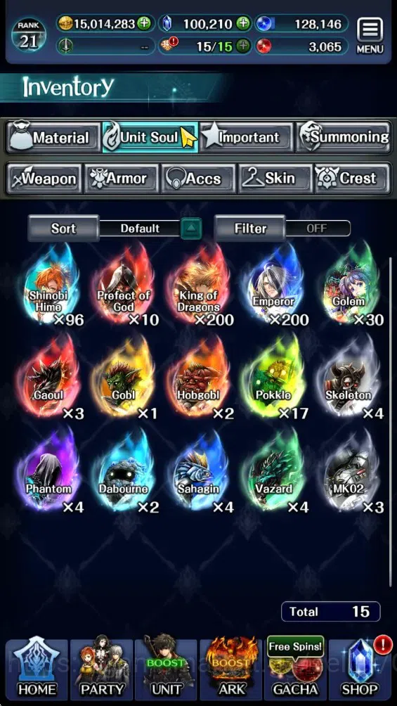 Last Cloudia Accounts GLOBAL|Rank 22|100k Crystal|Top Tier Unit [Emperor image 13