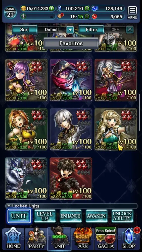 Last Cloudia Accounts GLOBAL|Rank 22|100k Crystal|Top Tier Unit [Emperor image 2