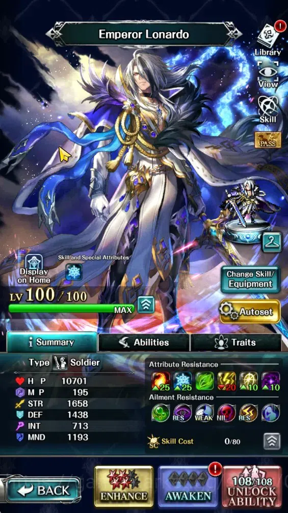 Last Cloudia Accounts GLOBAL|Rank 22|100k Crystal|Top Tier Unit [Emperor image 3
