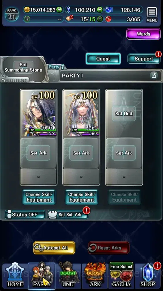 Last Cloudia Accounts GLOBAL|Rank 22|100k Crystal|Top Tier Unit [Emperor image 8