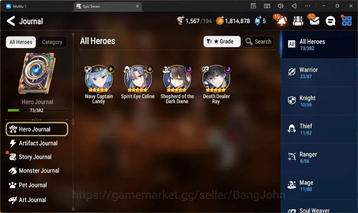Epic Seven Accounts Global Unverif |Best Starter|4 ML(NC Lady,SE Celin image 4