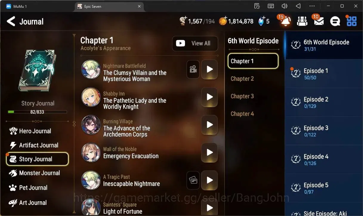Epic Seven Accounts Global Unverif |Best Starter|4 ML(NC Lady,SE Celin image 7