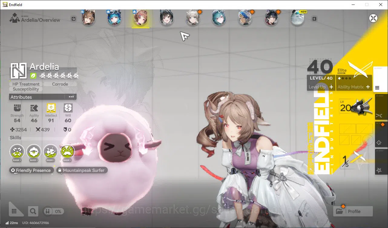 Arknights: Endfield Accounts Asia Lv25|(Gilberta,Last 4
