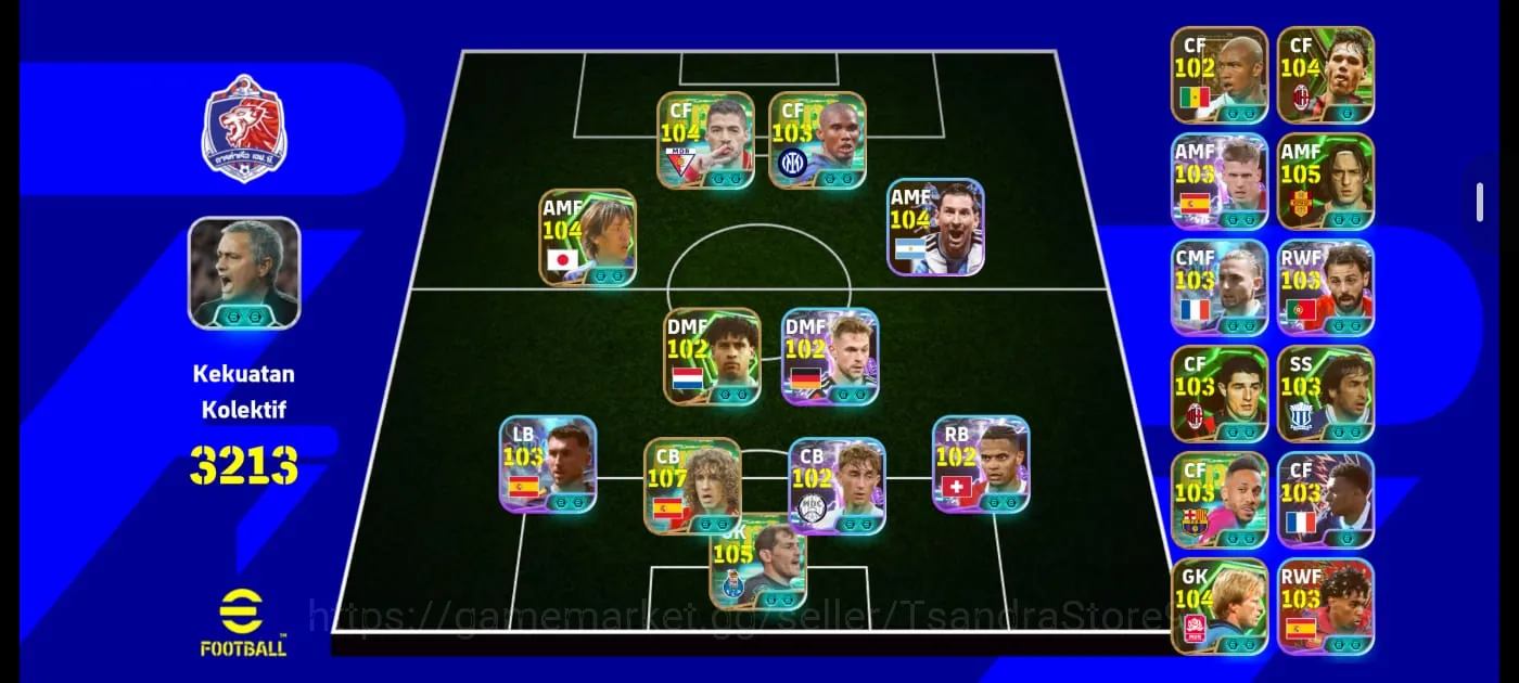 eFootball Accounts Starter FLASH SALE Collective 3213++ || Puyol X Nakamura X Suarez X Eto'o X Casillas X Pack France X 1