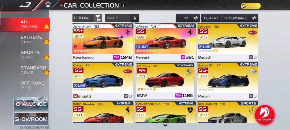 Racing Master Accounts SEA |Lvl 7|1 Prime Legend Car ( Jesko Attack ) + 48 Etc Car |117K Gold|Log NetEase|Take Email|Check 1