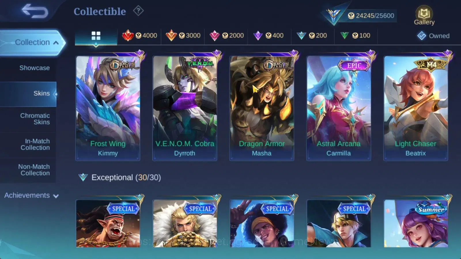 Mobile Legends: Bang Bang Accounts Hero 76|Skin 116|CC Nata,LB Tigreal,Naruto Vale,M- image 9