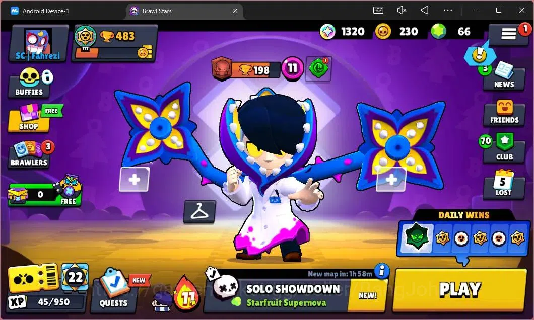 Brawl Stars Accounts Global | 483 Thropy|12 Brawler|1 Max Hypercharge ( image 1