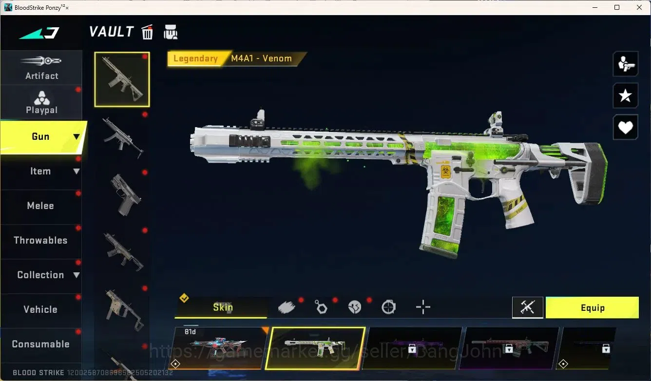 Blood Strike Accounts ASIA | Eternal Desert Eagle|2 7DS Collab Guns,1 TR image 4