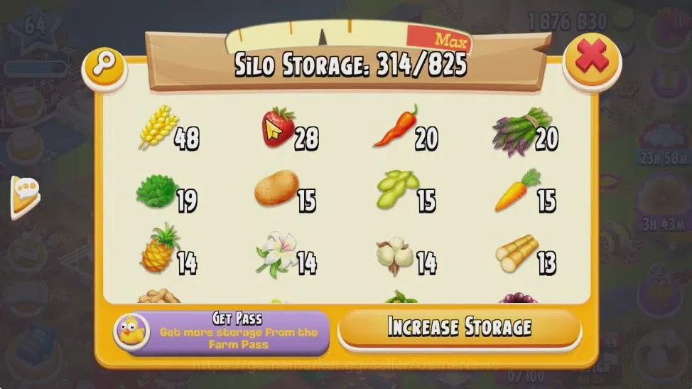 Hay Day Accounts Lvl 64 | Silo Storage 825 + Barn Storage 3000 + 1, image 11